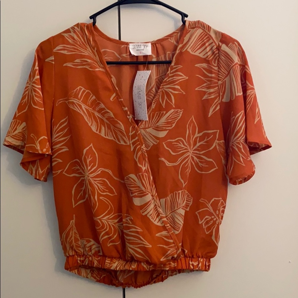 Orange blouse size S